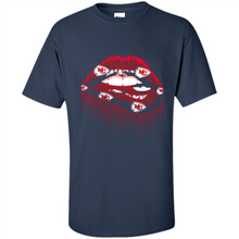 Load image into Gallery viewer, Glitter Lips Shirt For Kansas City Chiefs Fans