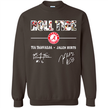 Load image into Gallery viewer, Roll Tide Alabama Crimson Tua Tagovailoa Jalen Hurts Signatures Shirt Roll Tide Alabama Crimson Tua Tagovailoa Jalen Hurts Signatures