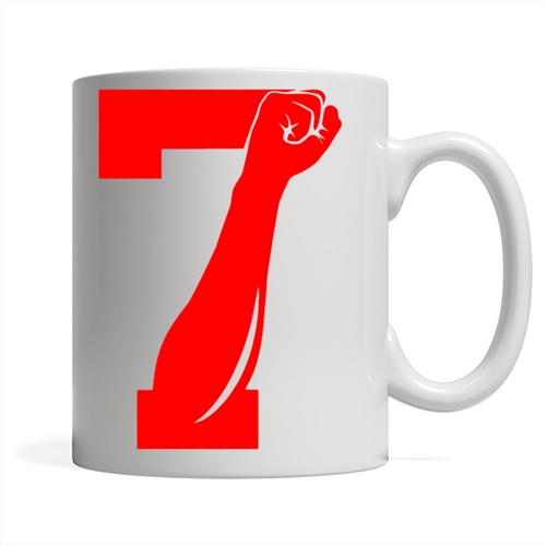 7 Fist Up Colin Kaepernick white