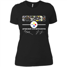 Load image into Gallery viewer, Pittsburgh Steelers Antonio Brown Juju Smith Signatures Football Fans