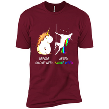 Load image into Gallery viewer, Before Smoke Weed After Smoke Weed Unicorn