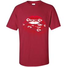 Load image into Gallery viewer, Glitter Lips Shirt For Kansas City Chiefs Fans