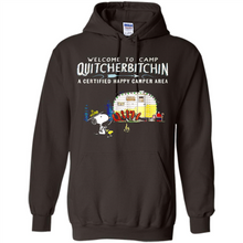 Load image into Gallery viewer, Welcome to camp Quitcherbitchin a certified happy camper area Snoopy # Zawin