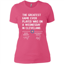 Load image into Gallery viewer, The greatest game ever played was on a wednesday in cleveland