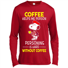 Load image into Gallery viewer, Snoopy Coffee Helps Me Person Personing Is Hard Without Coffee