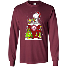 Load image into Gallery viewer, Alabama Crimson Tide Ugly Christmas Sweaters Snoopy Woodstock sweater
