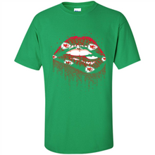 Load image into Gallery viewer, Glitter Lips Shirt For Kansas City Chiefs Fans