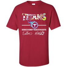 Load image into Gallery viewer, Tennessee Titans Derrick Henry Marcus Mariota Signatures Football