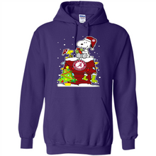 Load image into Gallery viewer, Alabama Crimson Tide Ugly Christmas Sweaters Snoopy Woodstock sweater