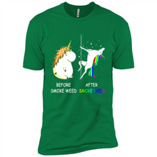 Load image into Gallery viewer, Before Smoke Weed After Smoke Weed Unicorn
