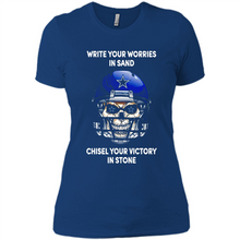Load image into Gallery viewer, Dallas Cowboys Write Your Worries In Sand Chisel Your Victory In Stone
