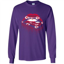 Load image into Gallery viewer, Glitter Lips Shirt For Kansas City Chiefs Fans