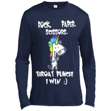 Load image into Gallery viewer, Funny Crazy Unicorn - Rock Paper Scissors Throat Punch I Win # Zawin store