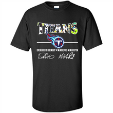 Load image into Gallery viewer, Tennessee Titans Derrick Henry Marcus Mariota Signatures Football