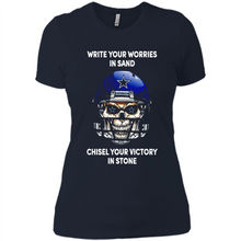 Load image into Gallery viewer, Dallas Cowboys Write Your Worries In Sand Chisel Your Victory In Stone