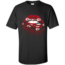 Load image into Gallery viewer, Glitter Lips Shirt For Kansas City Chiefs Fans