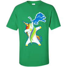 Load image into Gallery viewer, Detroit Lions Footballl Dabbing Unicorn# Zawin