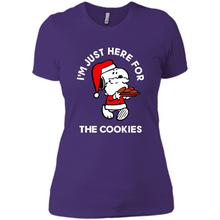 Load image into Gallery viewer, Peanuts Santa Claus Snoopy I’m Just Here For The Cookies