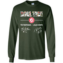 Load image into Gallery viewer, Roll Tide Alabama Crimson Tua Tagovailoa Jalen Hurts Signatures Shirt Roll Tide Alabama Crimson Tua Tagovailoa Jalen Hurts Signatures