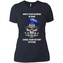 Load image into Gallery viewer, Dallas Cowboys Write Your Worries In Sand Chisel Your Victory In Stone
