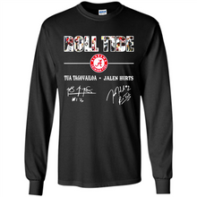 Load image into Gallery viewer, Roll Tide Alabama Crimson Tua Tagovailoa Jalen Hurts Signatures Shirt Roll Tide Alabama Crimson Tua Tagovailoa Jalen Hurts Signatures