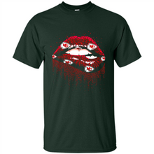 Load image into Gallery viewer, Glitter Lips Shirt For Kansas City Chiefs Fans