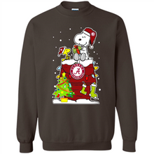Load image into Gallery viewer, Alabama Crimson Tide Ugly Christmas Sweaters Snoopy Woodstock sweater