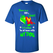 Load image into Gallery viewer, Grinch There Is A 100% Chance I's Rather Be At Home With My Dog