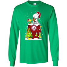 Load image into Gallery viewer, Alabama Crimson Tide Ugly Christmas Sweaters Snoopy Woodstock sweater