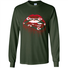 Load image into Gallery viewer, Glitter Lips Shirt For Kansas City Chiefs Fans