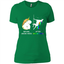 Load image into Gallery viewer, Before Smoke Weed After Smoke Weed Unicorn