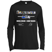 Load image into Gallery viewer, Seahawks Russell Wilson Bobby Wagner Signatures Football Fans