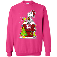 Load image into Gallery viewer, Alabama Crimson Tide Ugly Christmas Sweaters Snoopy Woodstock sweater