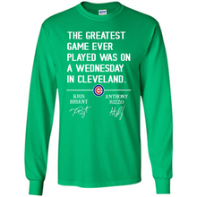 Load image into Gallery viewer, The greatest game ever played was on a wednesday in cleveland