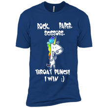 Load image into Gallery viewer, Funny Crazy Unicorn - Rock Paper Scissors Throat Punch I Win # Zawin store