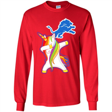 Load image into Gallery viewer, Detroit Lions Footballl Dabbing Unicorn# Zawin