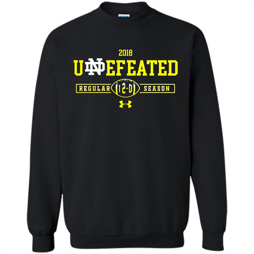 2018 NOTRE DAME FIGHTING IRISH UNDEFEATED REGULAR 12-0 SEASON