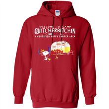 Load image into Gallery viewer, Welcome to camp Quitcherbitchin a certified happy camper area Snoopy # Zawin