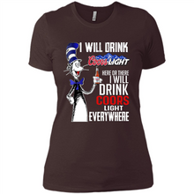 Load image into Gallery viewer, The Cat In The Hat I Will Drink Coors Light Here Or There I Will Drink Coors Light Everywhere