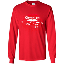 Load image into Gallery viewer, Glitter Lips Shirt For Kansas City Chiefs Fans