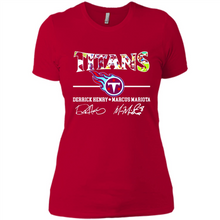 Load image into Gallery viewer, Tennessee Titans Derrick Henry Marcus Mariota Signatures Football