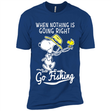 Load image into Gallery viewer, Snoopy When Nothing Is Going Right Go Fishing