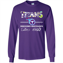 Load image into Gallery viewer, Tennessee Titans Derrick Henry Marcus Mariota Signatures Football