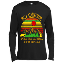 Load image into Gallery viewer, Go Outside Worst Case Scenario A Bear Kills You Vintage Retro Sunset # Zawin store