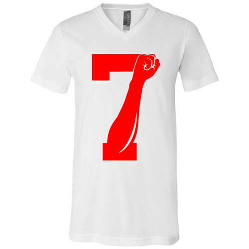 7 Fist Up Colin Kaepernick white