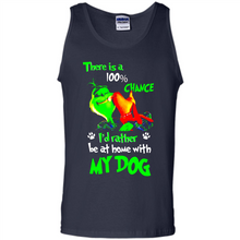 Load image into Gallery viewer, Grinch There Is A 100% Chance I's Rather Be At Home With My Dog