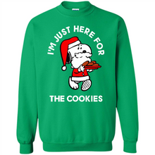 Load image into Gallery viewer, Peanuts Santa Claus Snoopy I’m Just Here For The Cookies