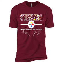 Load image into Gallery viewer, Pittsburgh Steelers Antonio Brown Juju Smith Signatures Football Fans