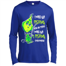 Load image into Gallery viewer, Grinch I Will Go Fishing Here Or There I Will Go Fishing Everywhere