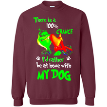 Load image into Gallery viewer, Grinch There Is A 100% Chance I's Rather Be At Home With My Dog
